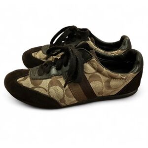 Coach Women's Tan and Brown Sneakers